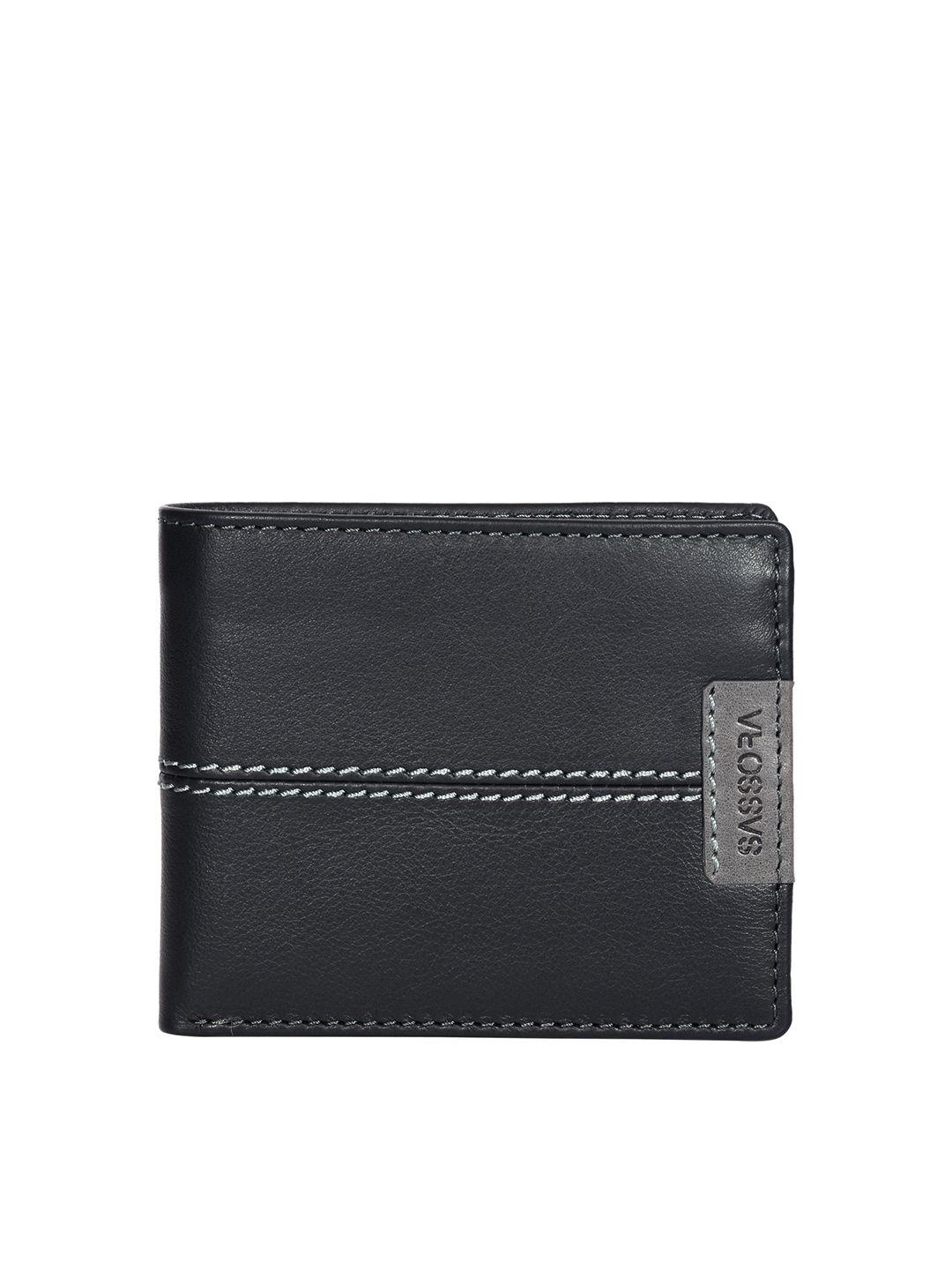 sassora unisex leather two fold bi fold rfid wallet