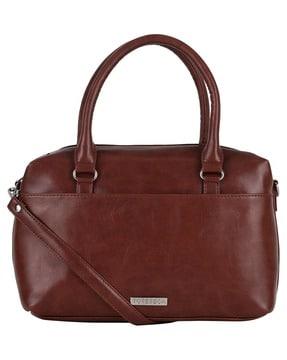 satchel bag with detachable shoulder strap