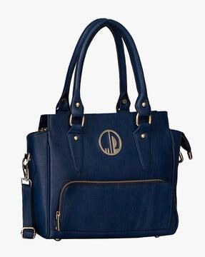 satchel handbag with detachable strap