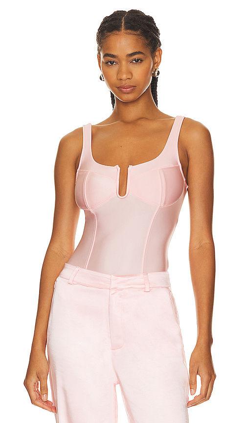 satin u corset bodysuit