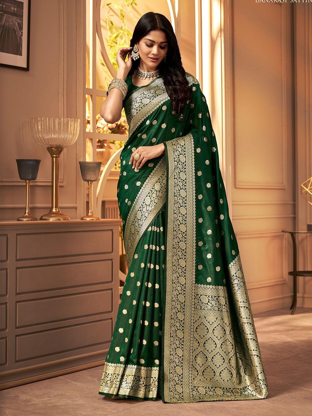 satrani  ethnic woven design zari silk cotton banarasi saree