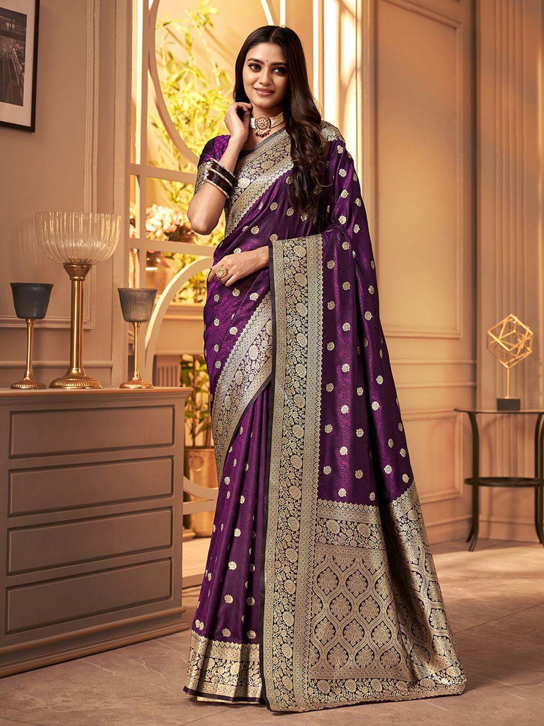 satrani ethnic motif woven design zari silk cotton banarasi saree