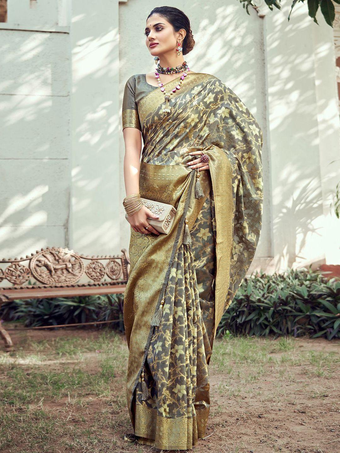 satrani ethnic motifs zari art silk banarasi saree