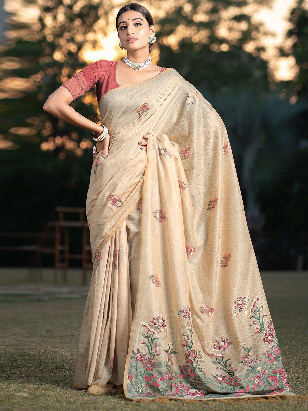 satrani woven design banarasi saree