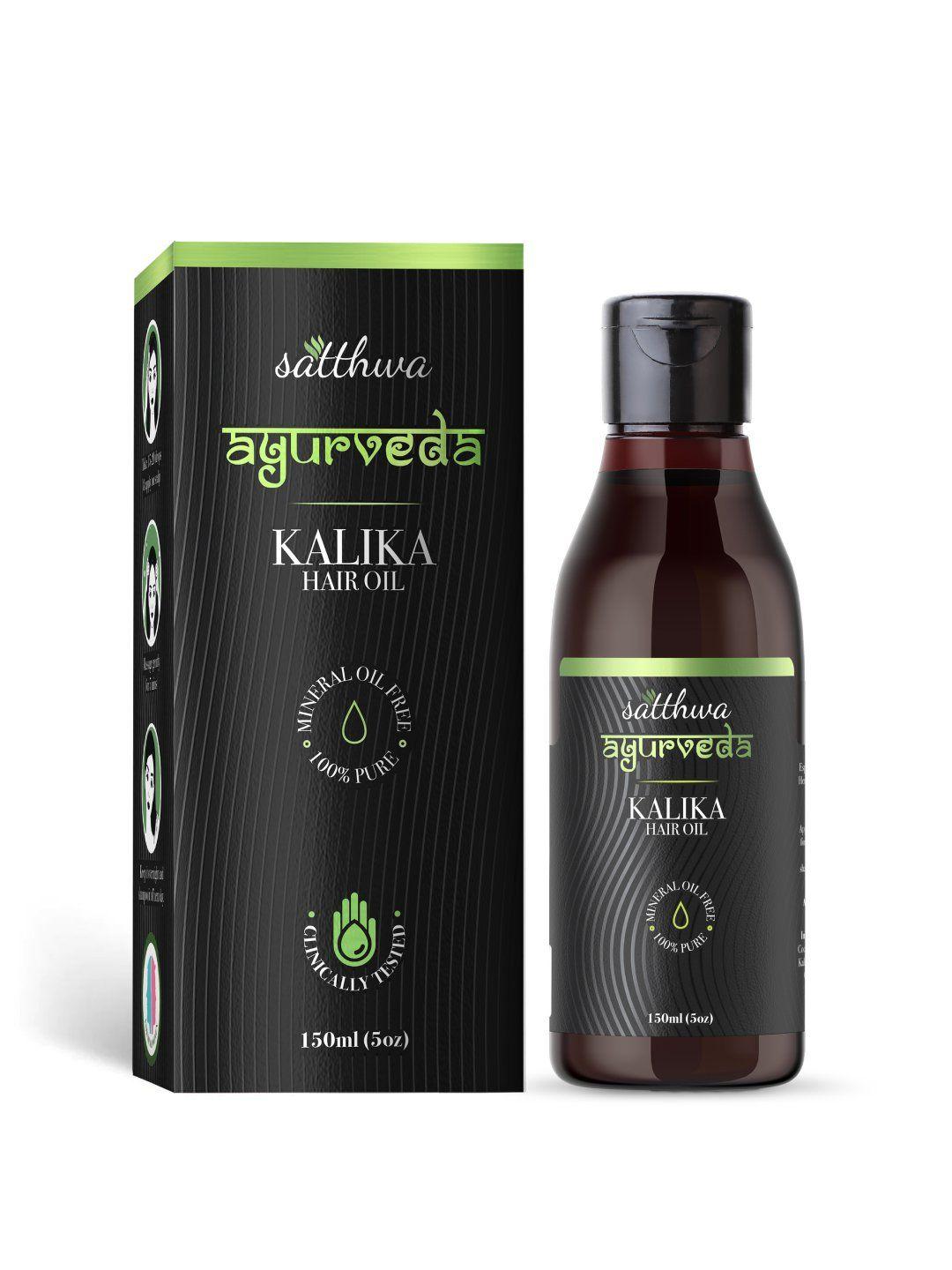 satthwa kalika hair oil - make your hair naturally darker - 150ml