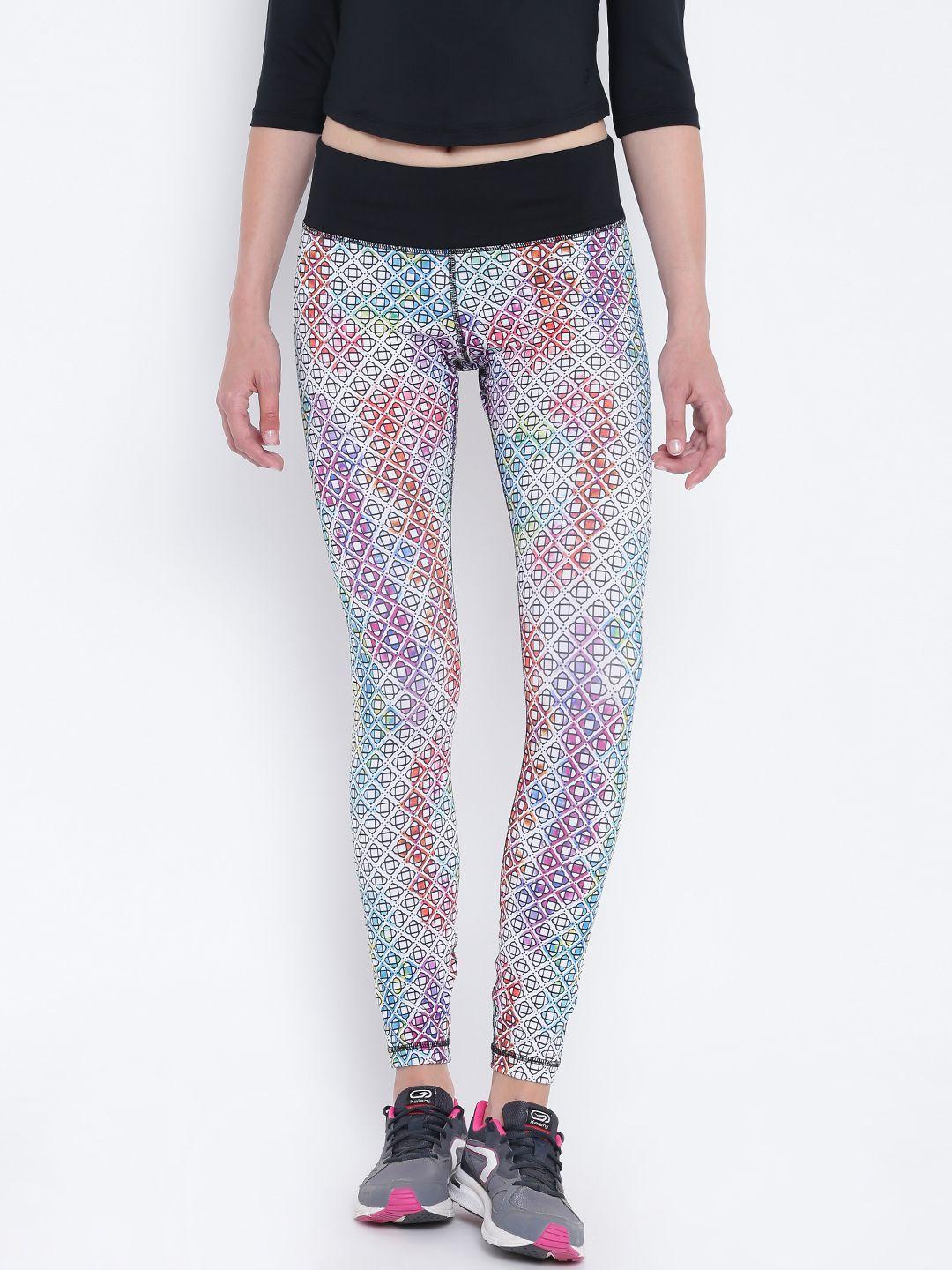 satva women multicoloured printed tights