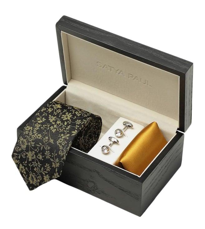 satya paul black the king cufflink set