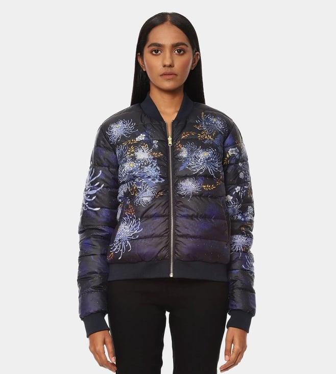 satya paul blue the reversible rainy day jacket