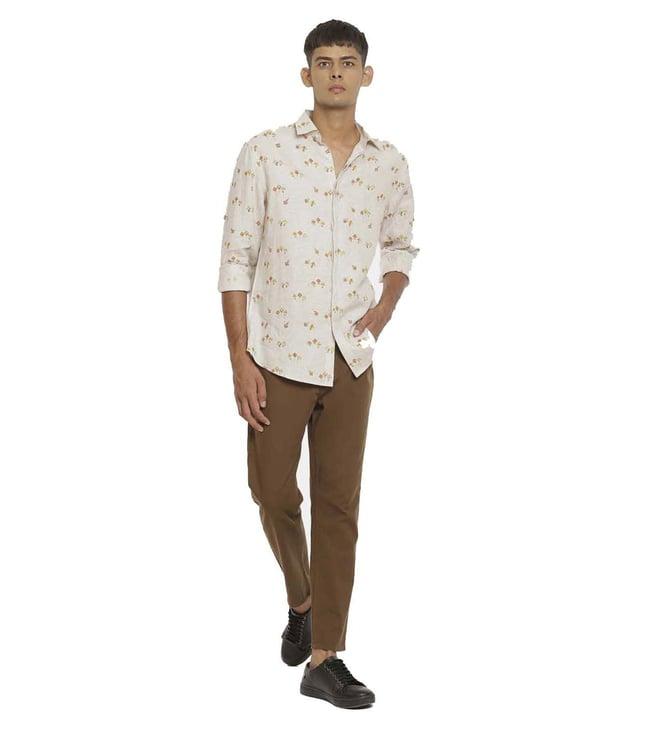 satya paul cream the kite shirt