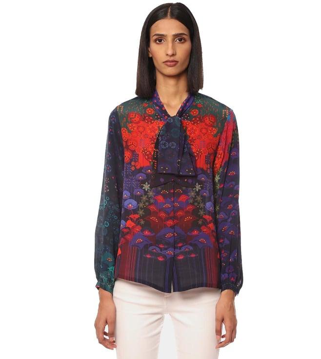 satya paul multi the dragon top