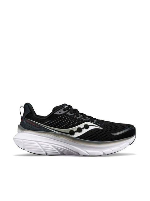 saucony men's guide 17 black running shoes