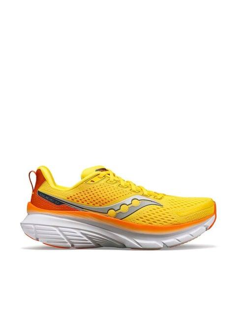 saucony men's guide 17 yellow running shoes