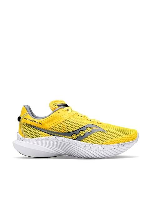 saucony men's kinvara 14 yellow running shoes