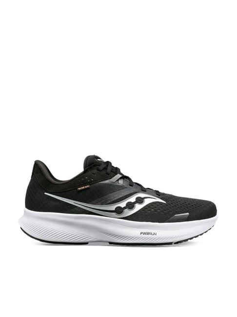 saucony men's ride 16 black outdoor shoes