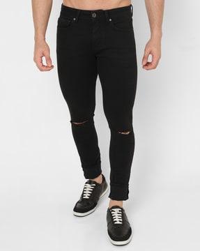 sax zip distressed skinny anti-microbial hyjeans