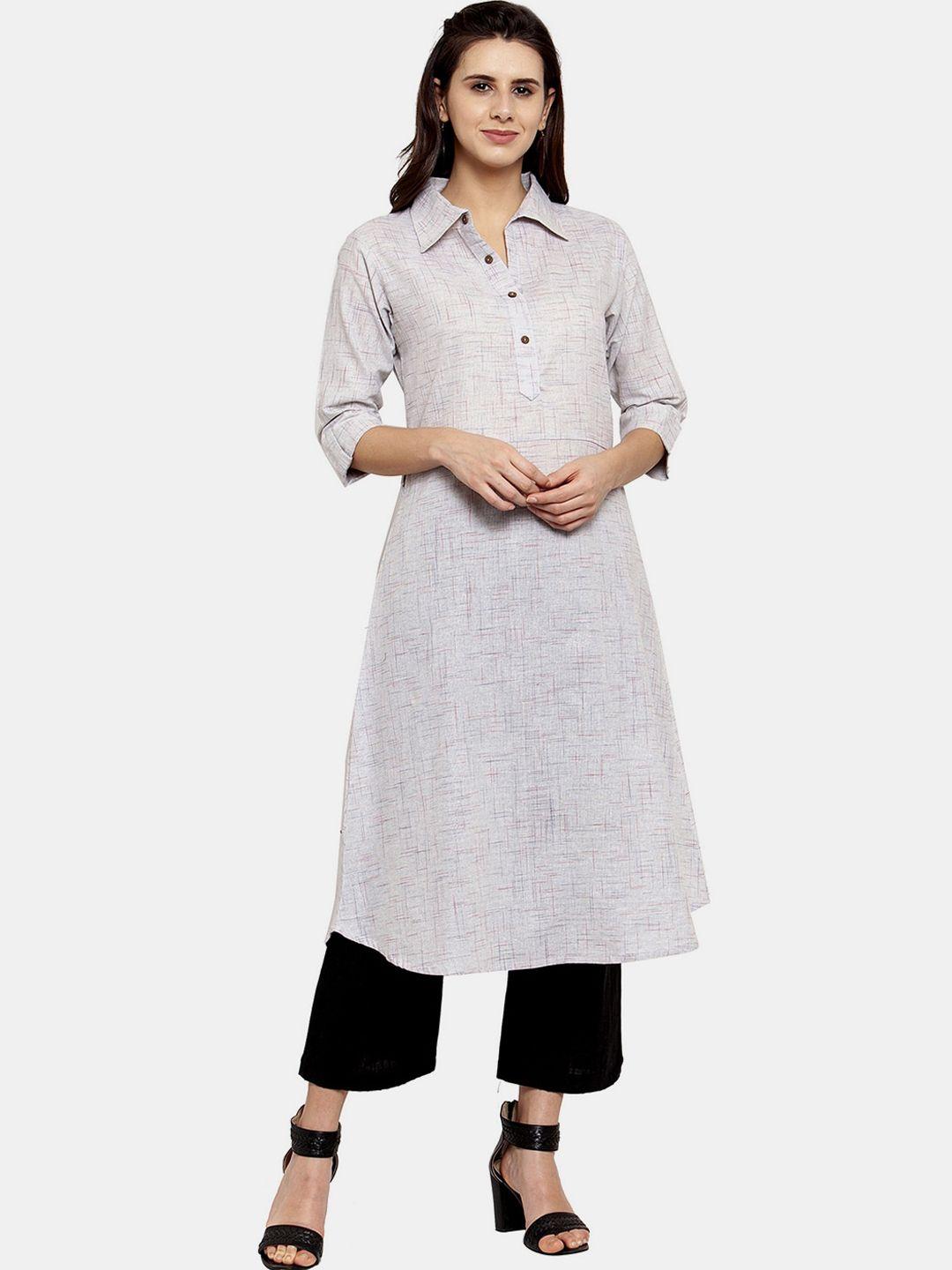 sayesha women grey printed kurta