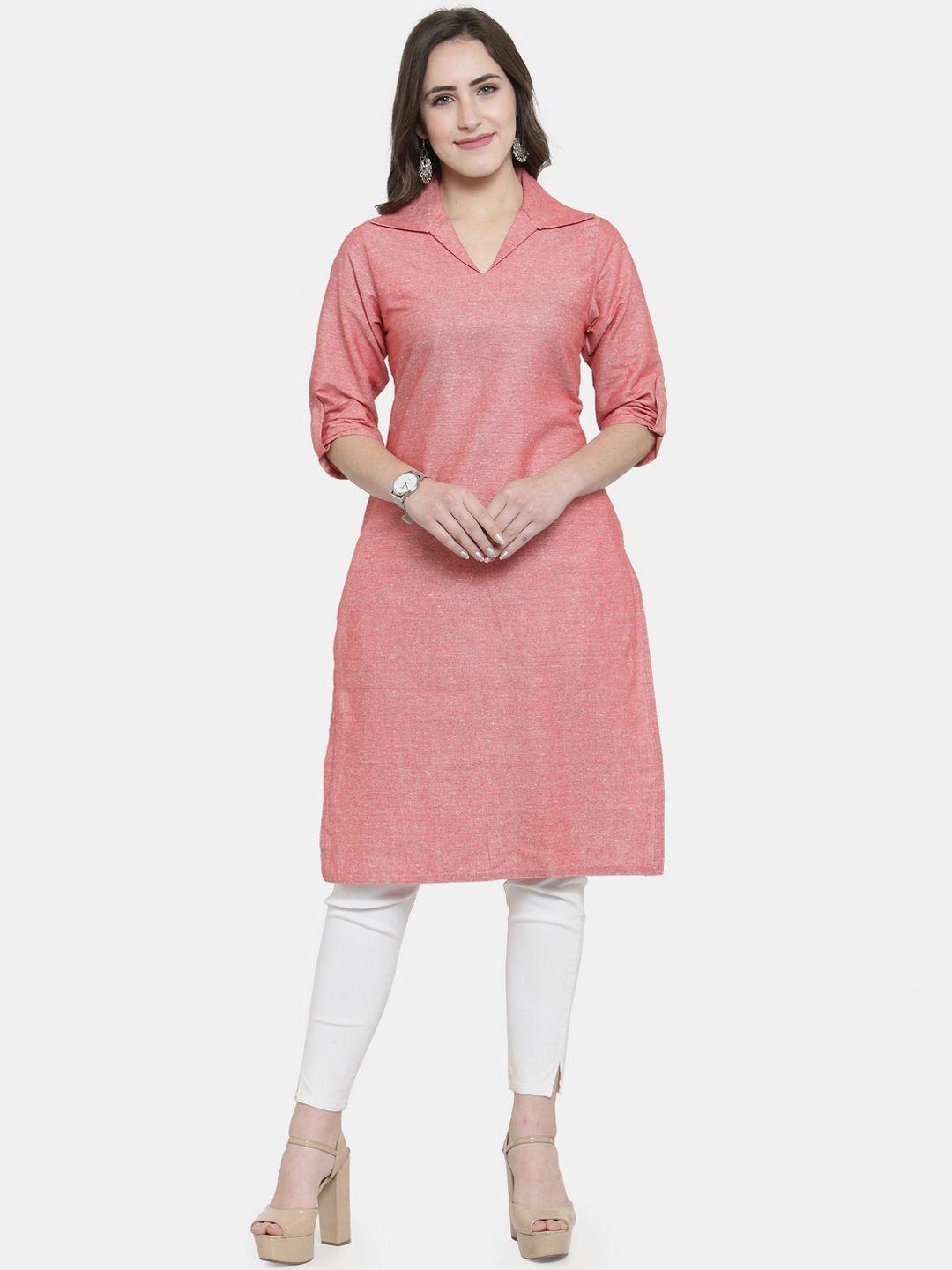 sayesha women red cotton kurta