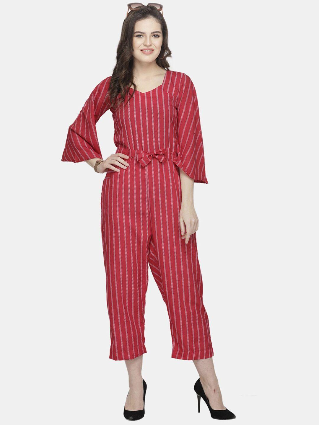 sayesha women striped basic jumpsuit