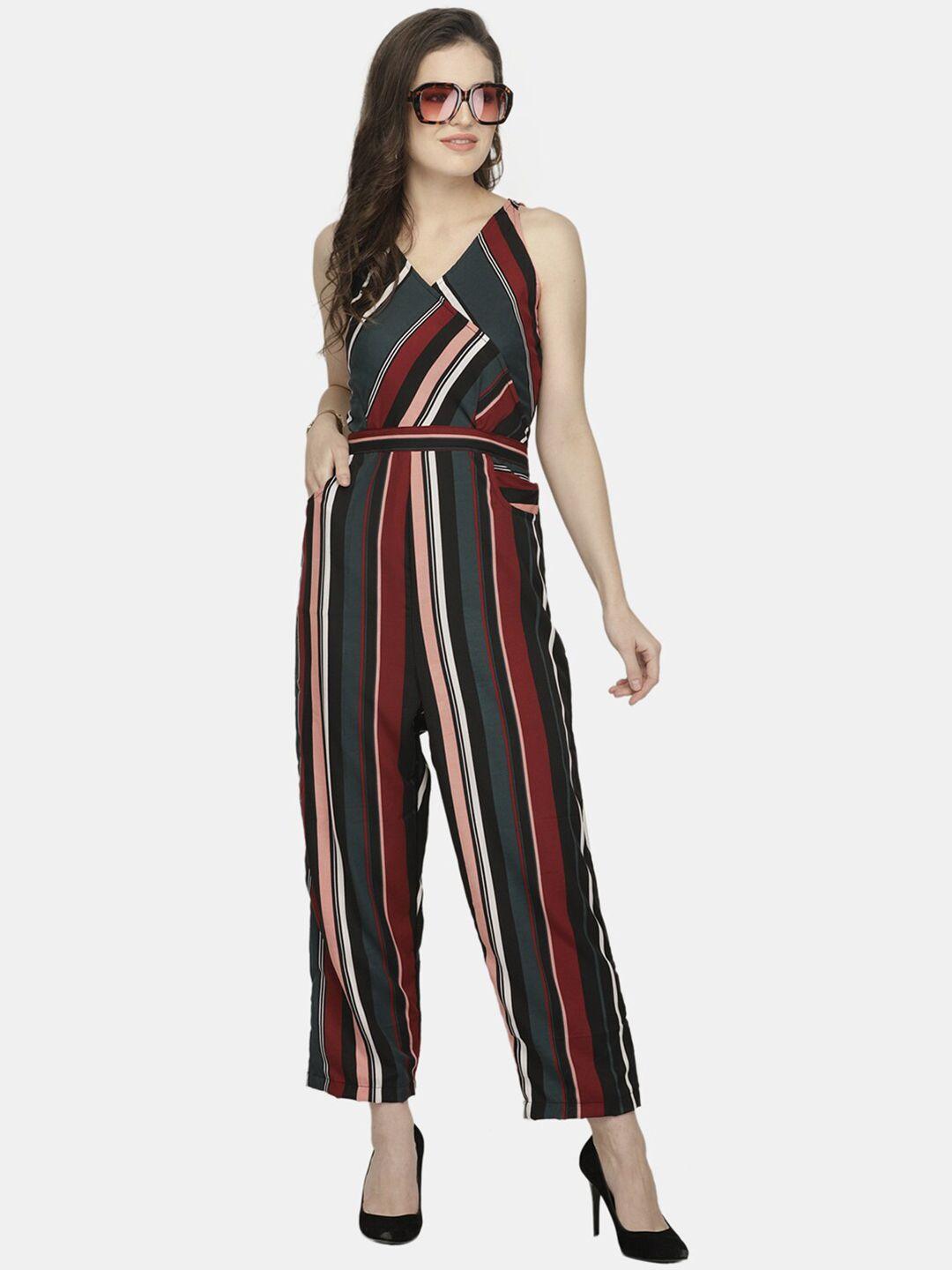 sayesha women striped basic jumpsuit