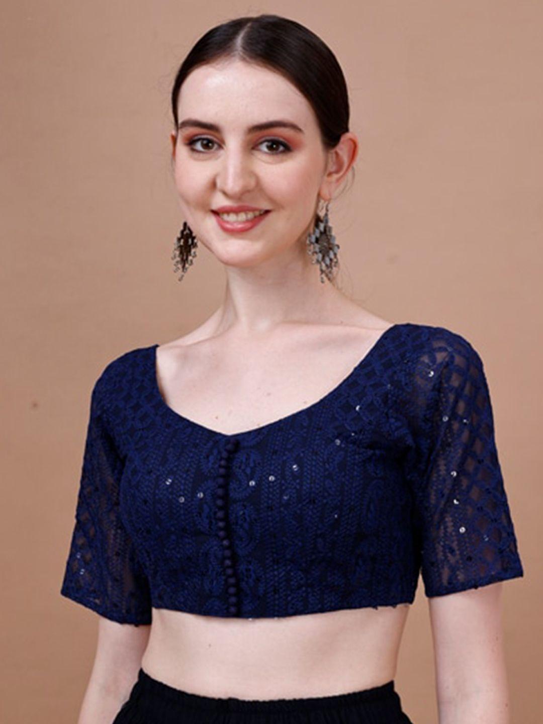 sazrika embroidered saree blouse