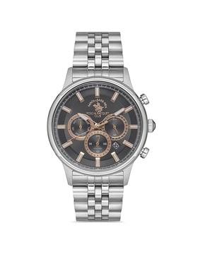 sb.1.10417-1 chronograph wrist watch with stainless steel strap