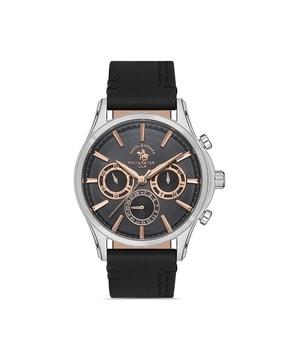 sb.1.10454-2 analogue watch with leather strap