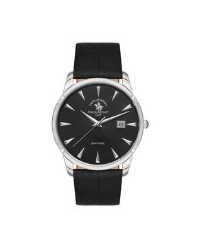 sb.1.10480-2 analogue watch with leather strap