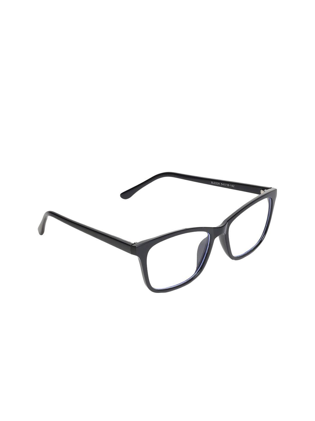 scaglia clear lens & black rectangle sunglasses scg_model 2226_clr