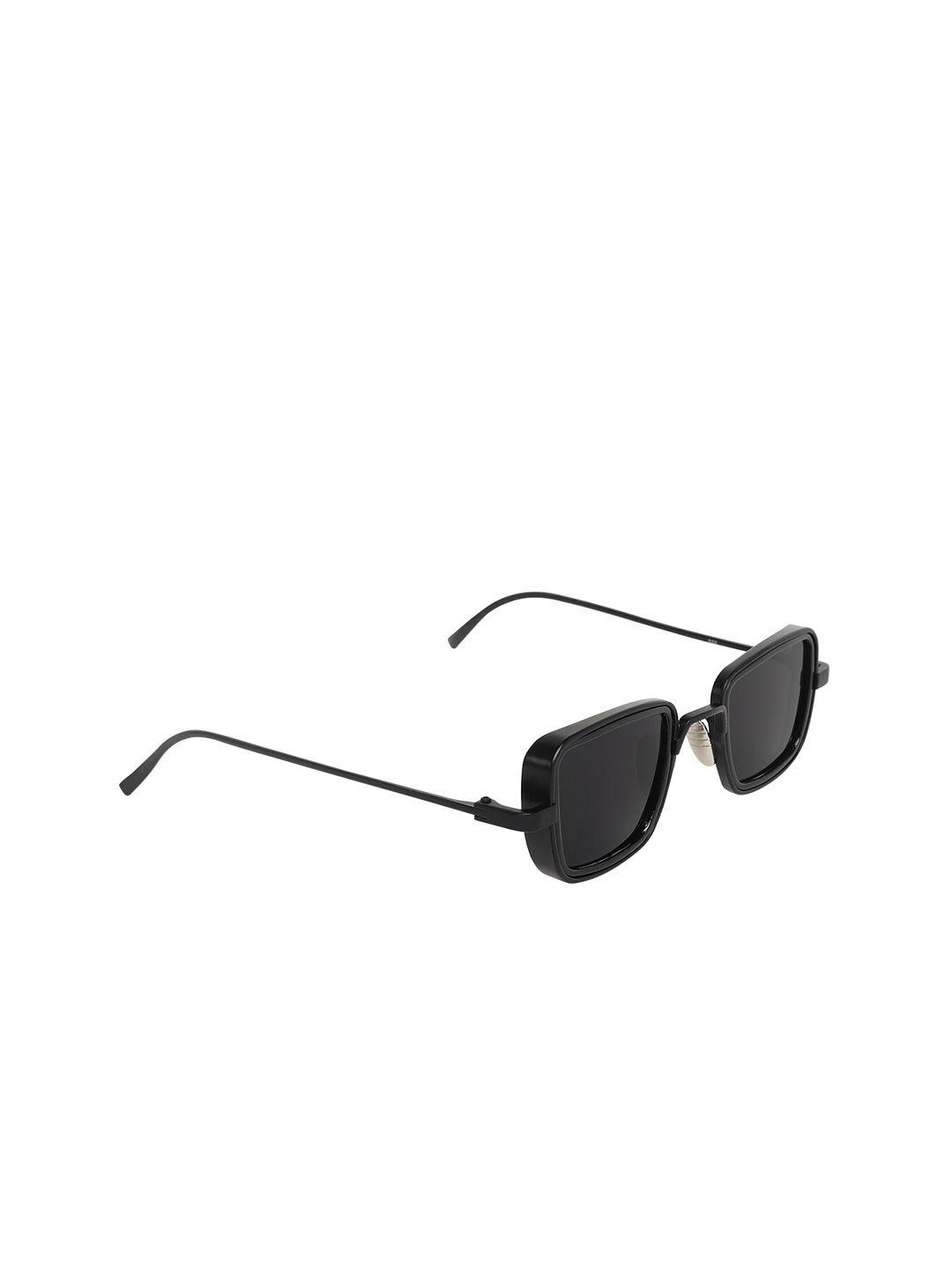 scaglia men black uv protected lens & black square sunglasses black_kabir_scg