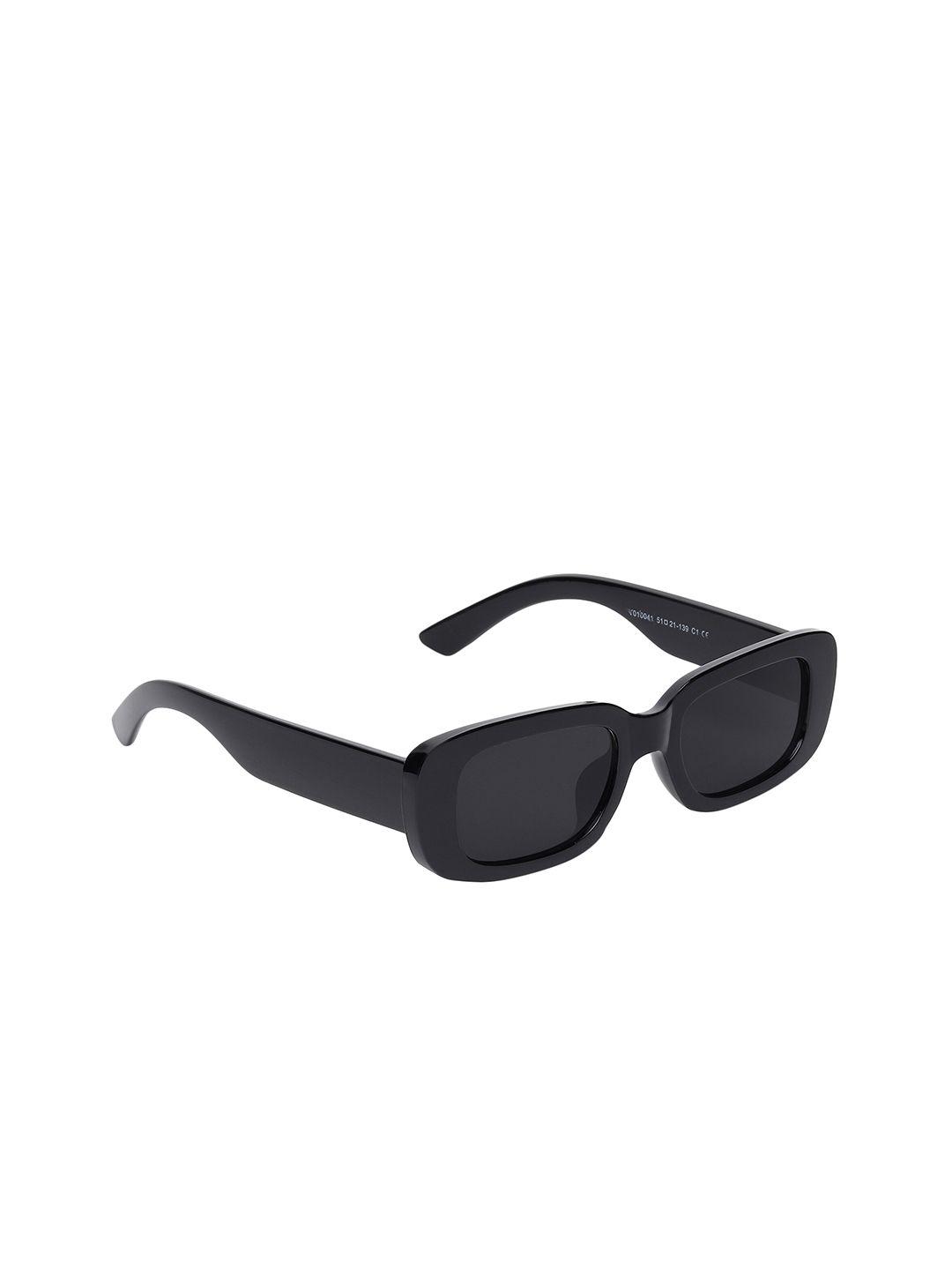 scaglia unisex rectangle sunglasses with uv protected lens-scag_blk_candy