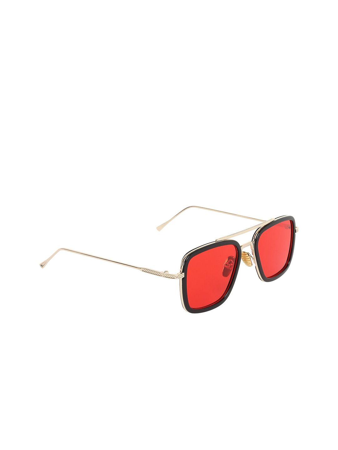 scaglia unisex red square sunglasses tony_red_scg