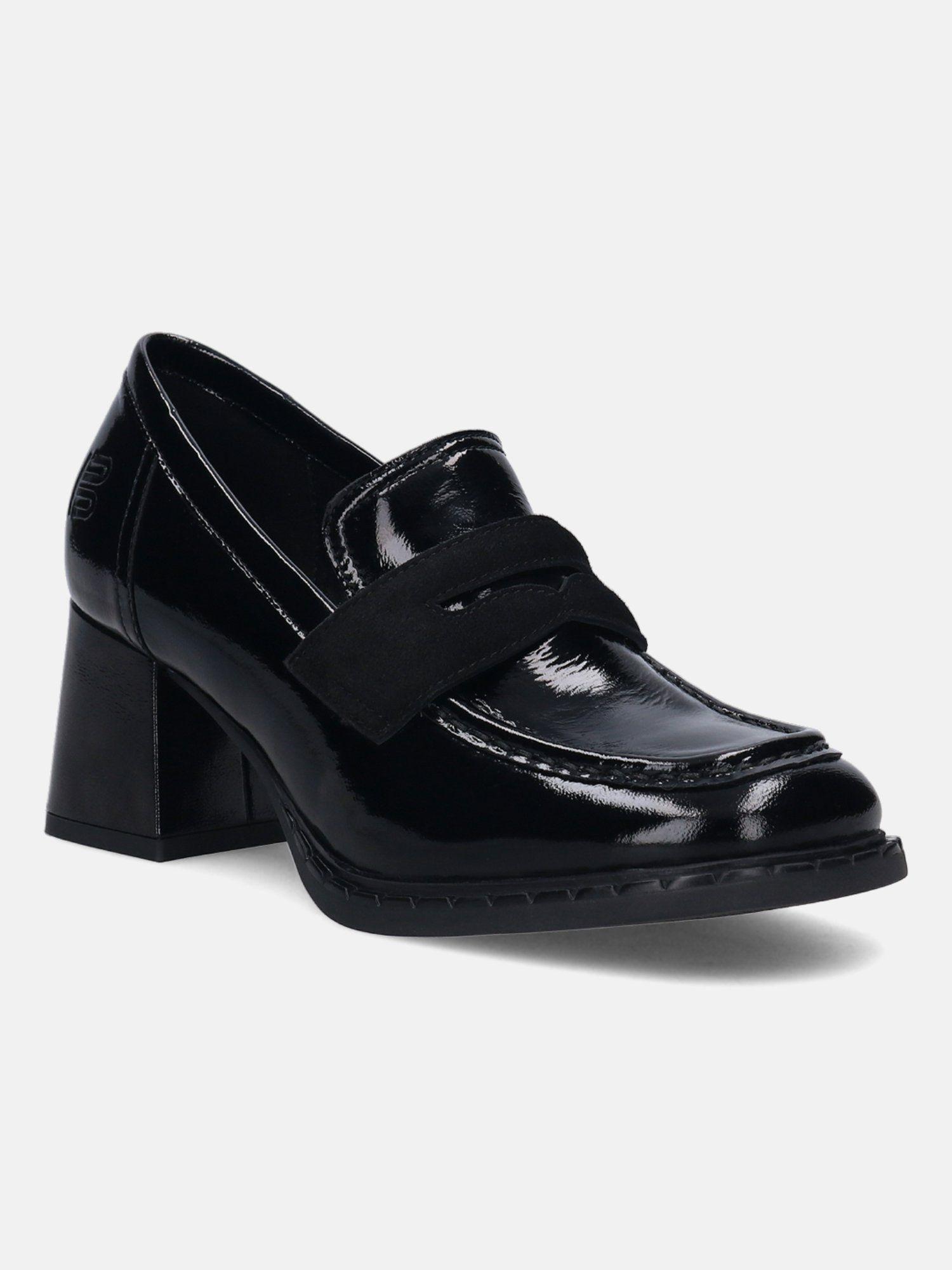 scala black women leather pumps