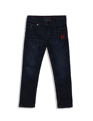 scanton slim fit logo corso jeans