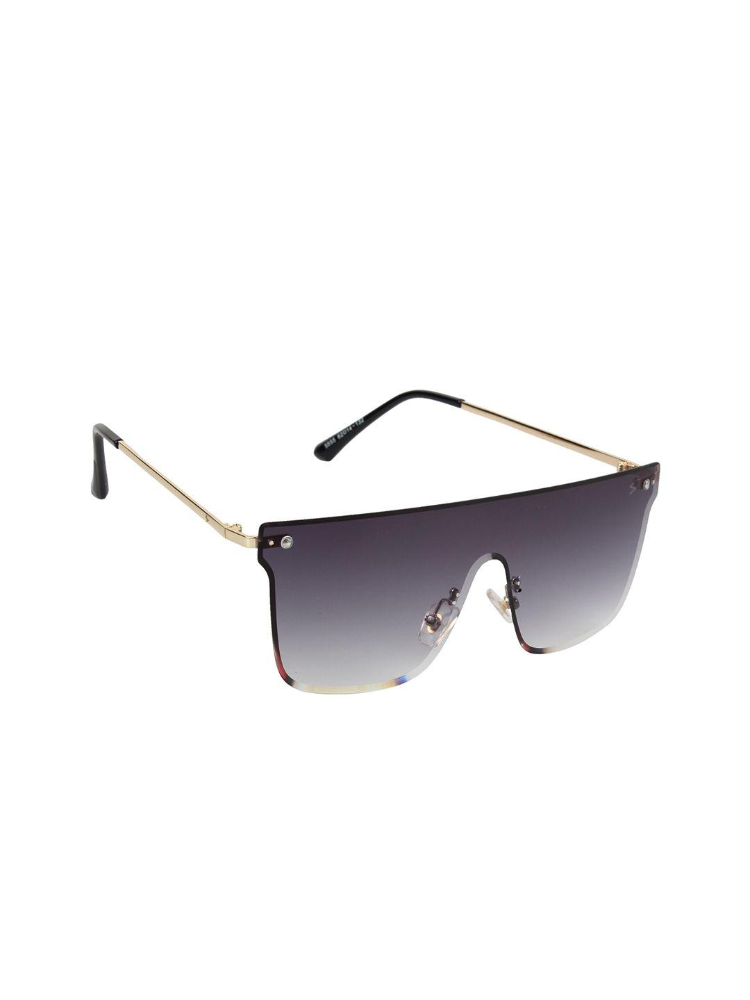 scavin men grey & gold-toned oversized sunglasses with uv protected lens-s5555 gld smkgrd