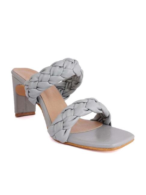 scentra women's ash grey casual sandals
