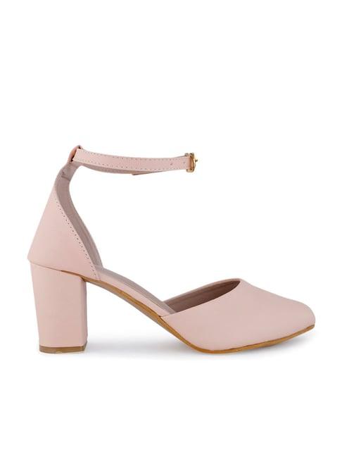 scentra women's pink ankle strap sandals