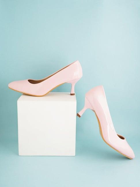 scentra women's pink stiletto pumps