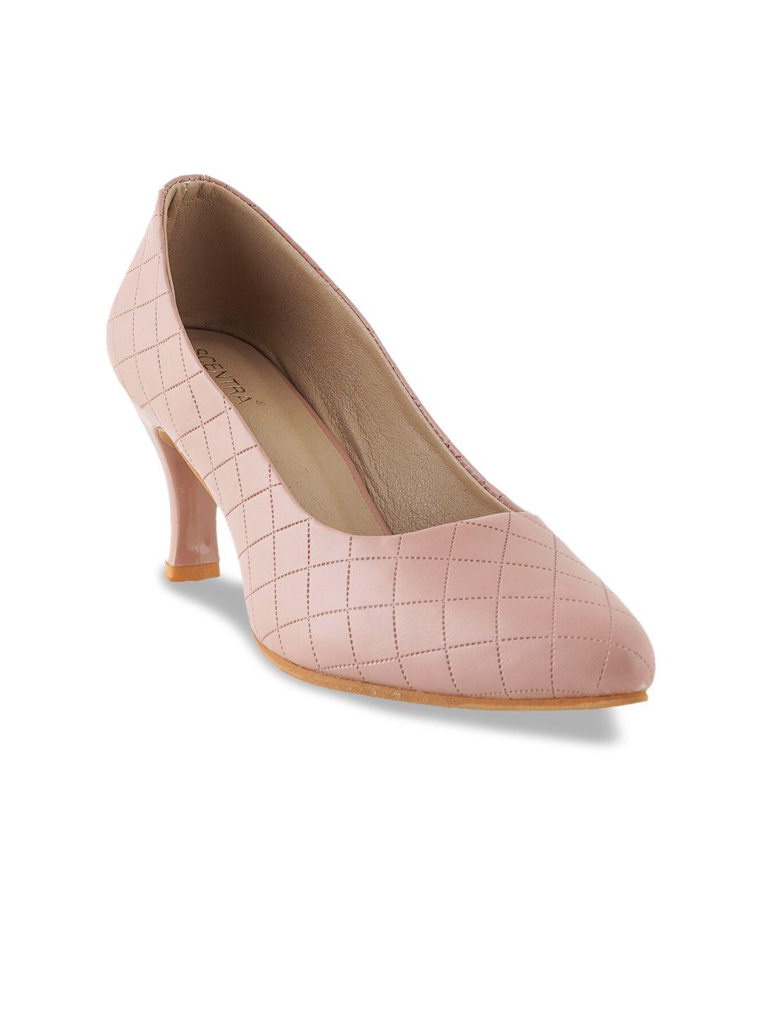 scentra closed back textured kitten pumps