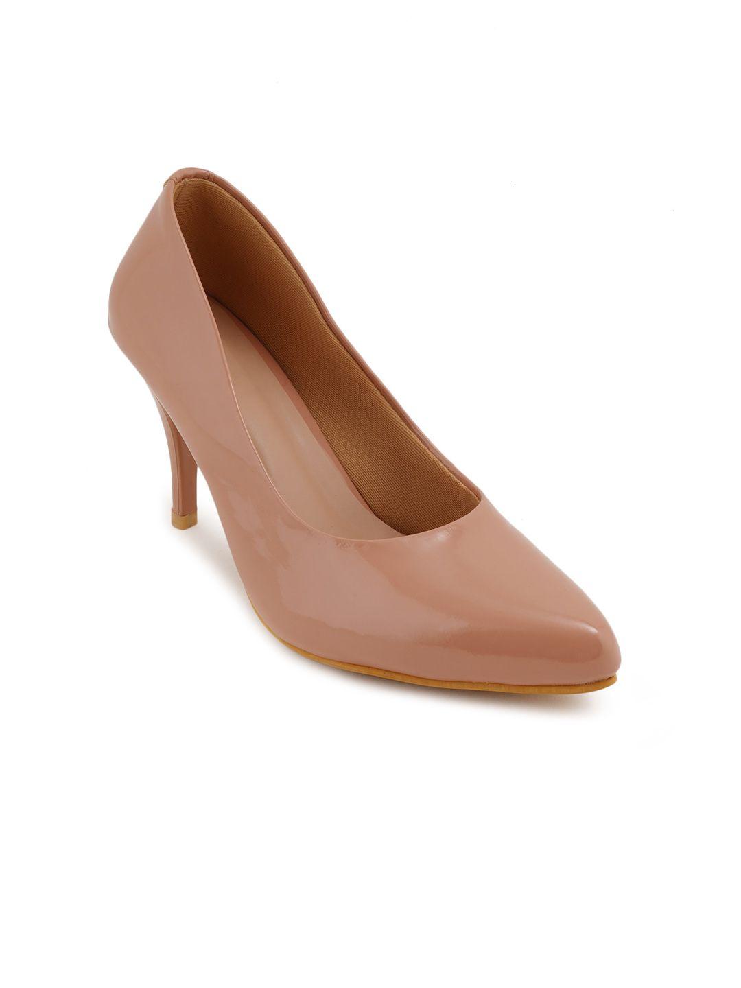 scentra peach pointed toe pumps