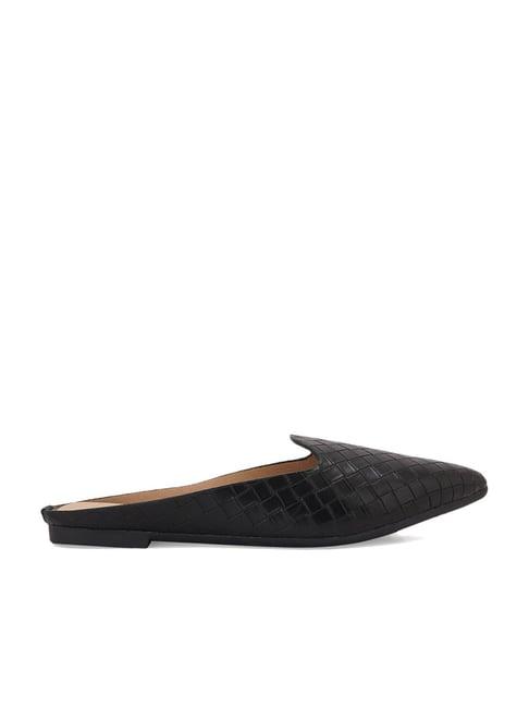 scentra women's black mule shoes