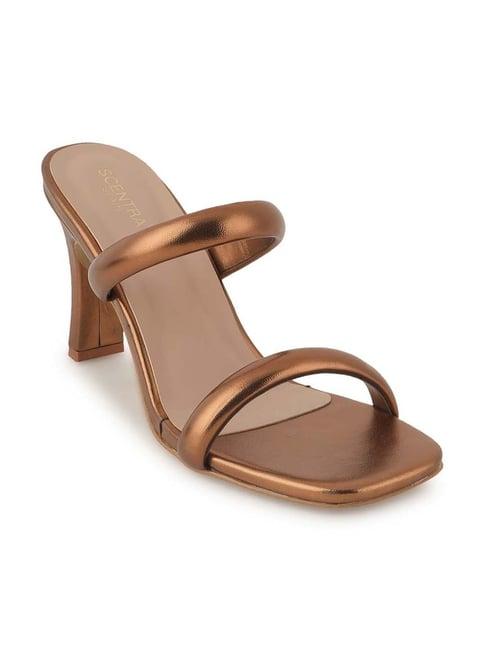 scentra women's copper casual sandals