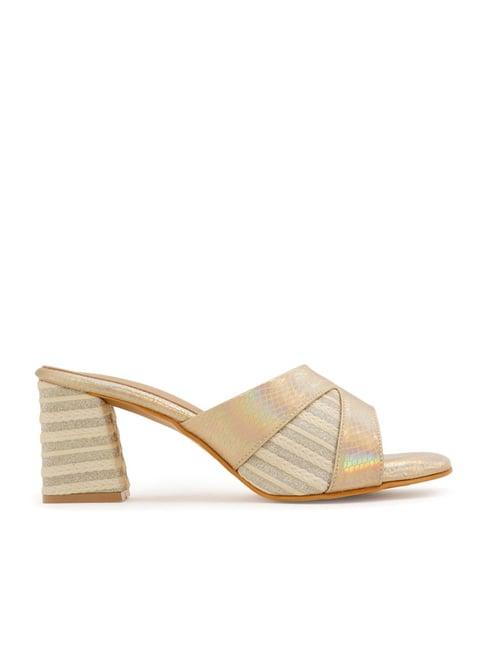scentra women's gold casual sandals