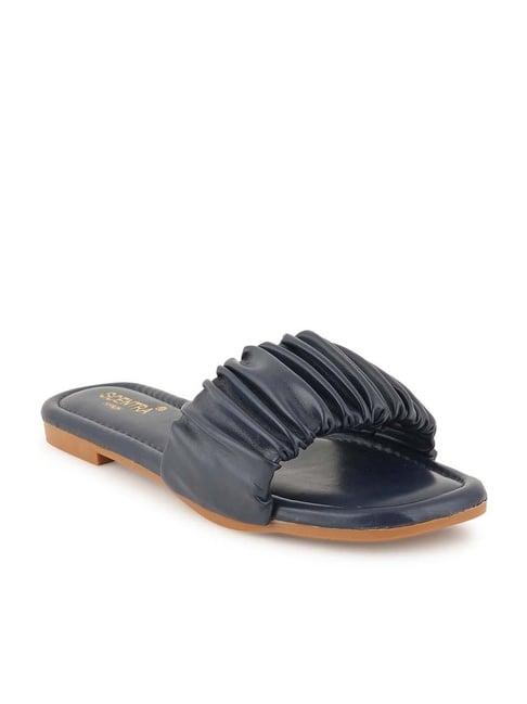 scentra women's navy casual sandals