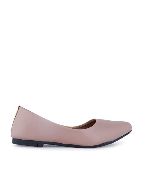 scentra women's nude flat ballets