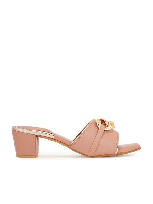 scentra women's peach casual sandals