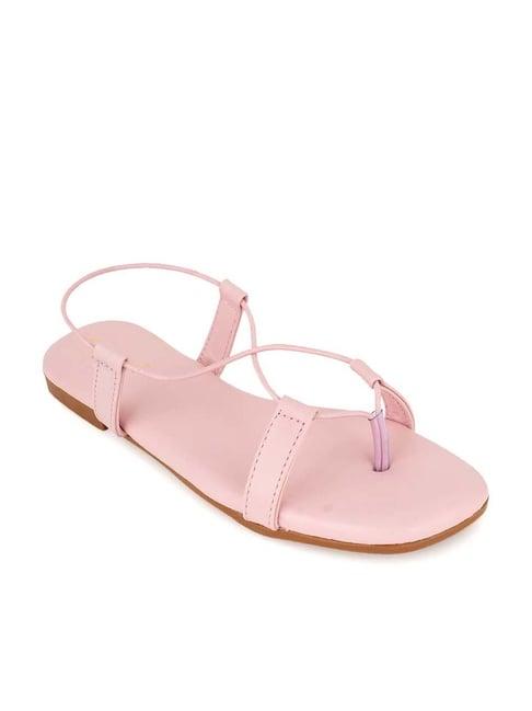 scentra women's pink sling back sandals