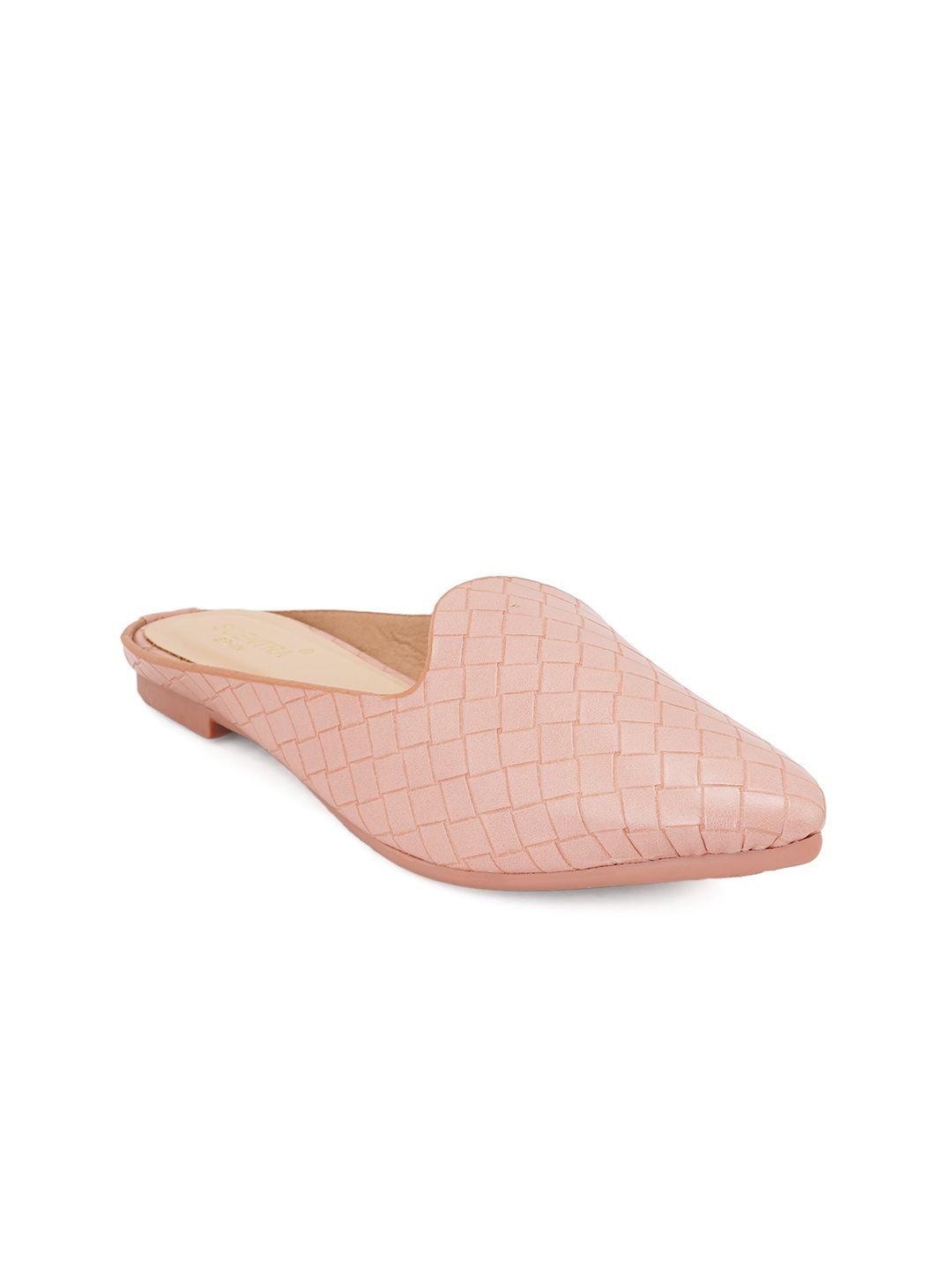 scentra women pink flat mules