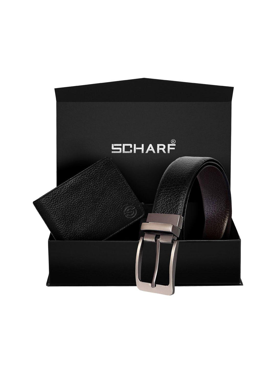 scharf men black accessory gift set