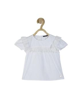 schifilli embroidered round-neck top