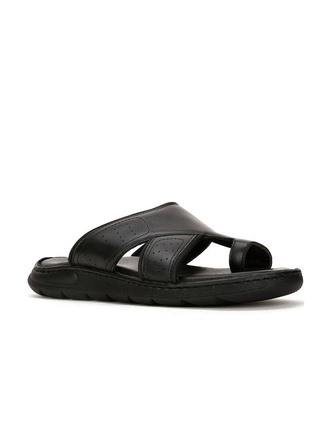 scholl men leather slip on comfort sandals